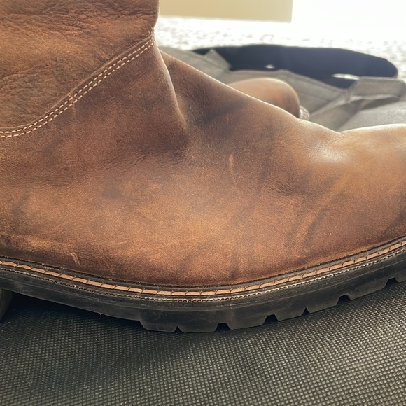 Men’s Size 13 Cole Hahn Mid Calf Brown Leather Boots - Picture 10 of 12